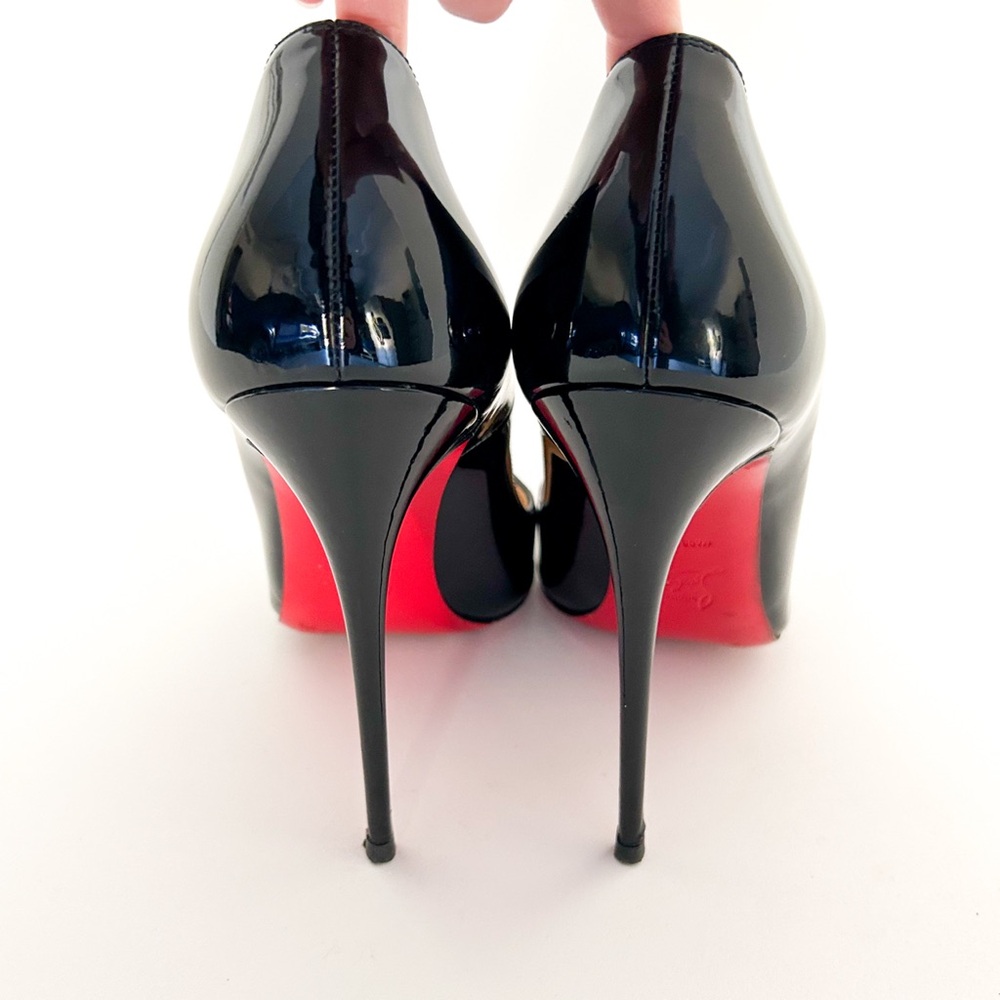 Christian Louboutin So Kate Black Patent Leather High Heel Pointed Toe Pumps 41 - Picture 7 of 11